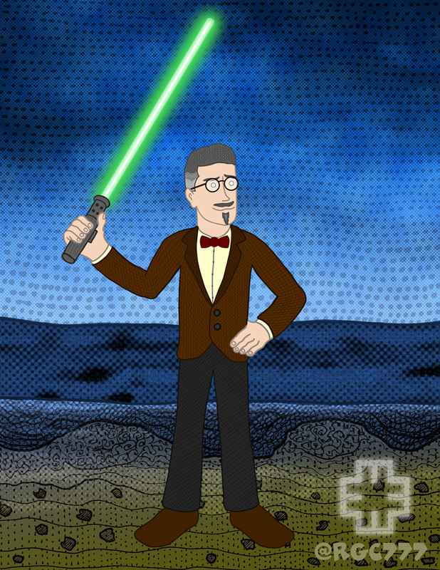 James Joyce the Jedi, image by Bobby Campbell